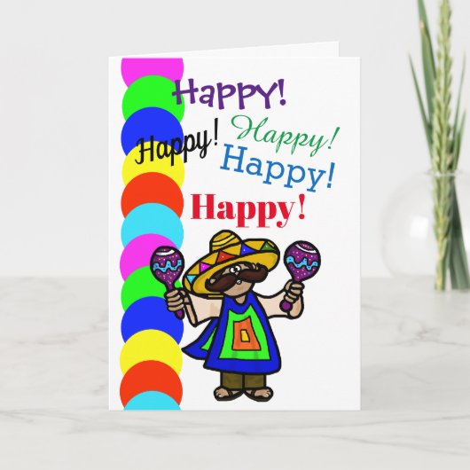 Cinco de Mayo Birthday Card Karte (Vorderseite)