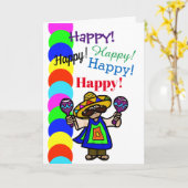 Cinco de Mayo Birthday Card Karte (Gelbe Blume)