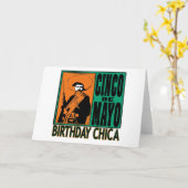 Cinco de Mayo Birthday Chica Karte (Gelbe Blume)