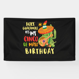 Cinco De Mayo Birthday Holy Guacamole Mexikanisch Banner