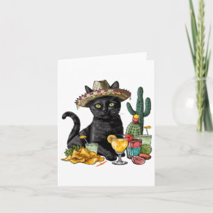 Cinco De Mayo Black Cat Mexikanische Küche Black C Karte