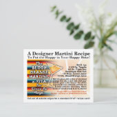 Cinco de Mayo Blood Orange Martini Postkarte (Stehend Vorderseite)