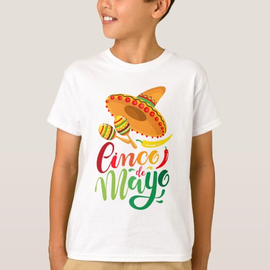 Cinco De Mayo Boys T - Shirt (Vorderseite)