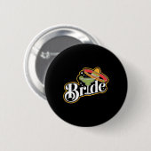 Cinco De Mayo Bride Sombrero Margarita Party Mexik Button (Vorne & Hinten)