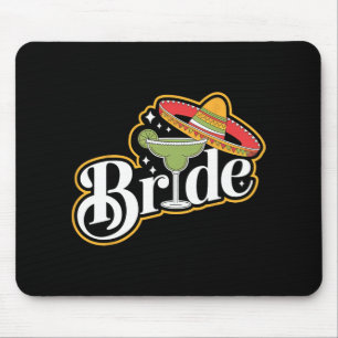 Cinco De Mayo Bride Sombrero Margarita Party Mexik Mousepad