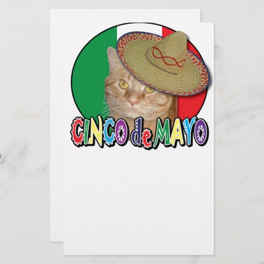 Cinco de Mayo Briefpapier (Vorne/Hinten)