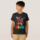 Cinco De Mayo Bruh Dabbing Mexican Boy Poncho Kids T-Shirt (Vorne ganz)
