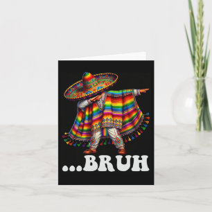 Cinco De Mayo Bruh Mexican Boy Dabbing Sombrero Po Karte