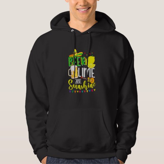 Cinco De Mayo Bunny Bär Limone Gitarre Sombrer Hoodie (Vorderseite)