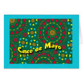 Cinco de Mayo, buntes Mosaikmuster (Vorderseite (Horizontal))