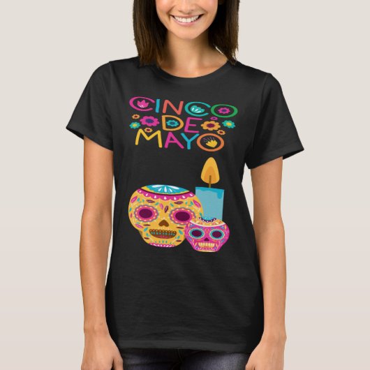 Cinco De Mayo Burritos Mexico Tacos and Avocado 10 T-Shirt (Vorderseite)
