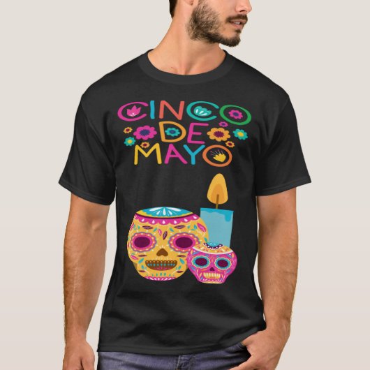 Cinco De Mayo Burritos Mexico Tacos and Avocado 10 T-Shirt (Vorderseite)