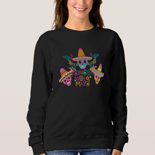 Cinco De Mayo Burritos Mexico Tacos and Avocado 1 Sweatshirt (Vorderseite)