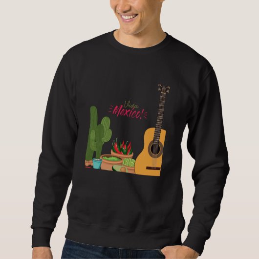 Cinco De Mayo Burritos Mexico Tacos and Avocado 1 Sweatshirt (Vorderseite)
