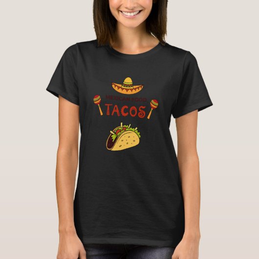 Cinco De Mayo Burritos Mexico Tacos and Avocado 1 T-Shirt (Vorderseite)