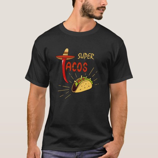 Cinco De Mayo Burritos Mexico Tacos and Avocado 1 T-Shirt (Vorderseite)