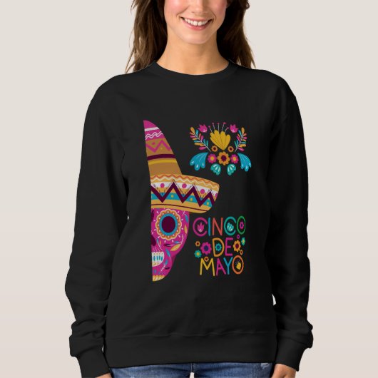 Cinco De Mayo Burritos Mexico Tacos and Avocado 2 Sweatshirt (Vorderseite)