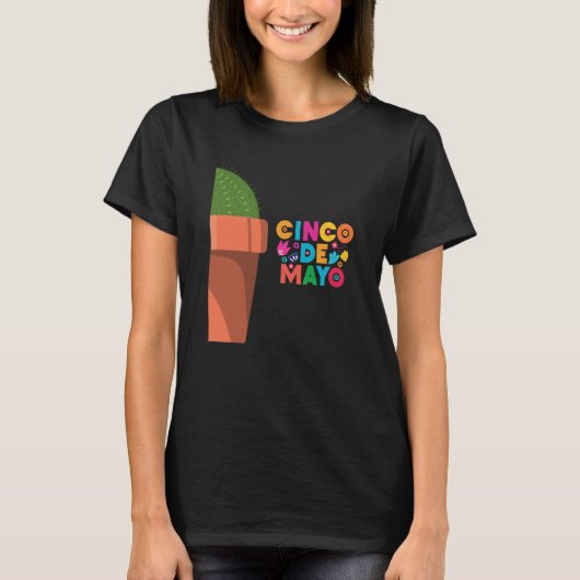 Cinco De Mayo Burritos Mexico Tacos and Avocado  2 T-Shirt (Vorderseite)