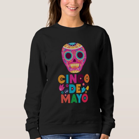 Cinco De Mayo Burritos Mexico Tacos and Avocado 3 Sweatshirt (Vorderseite)
