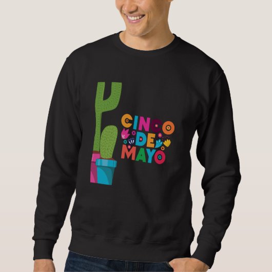 Cinco De Mayo Burritos Mexico Tacos and Avocado 4 Sweatshirt (Vorderseite)
