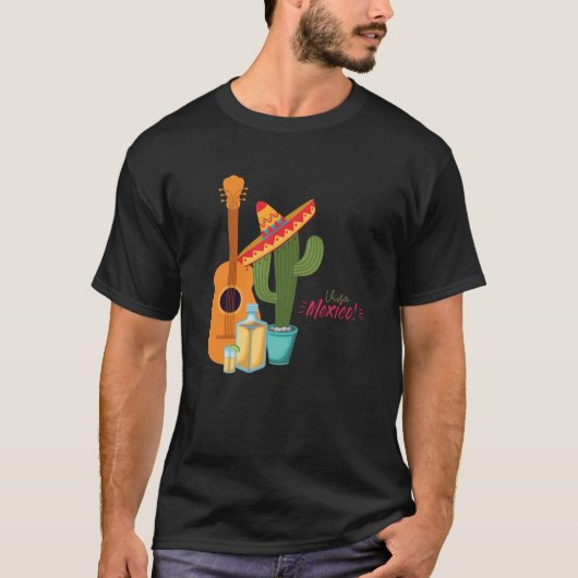Cinco De Mayo Burritos Mexico Tacos and Avocado 4 T-Shirt (Vorderseite)