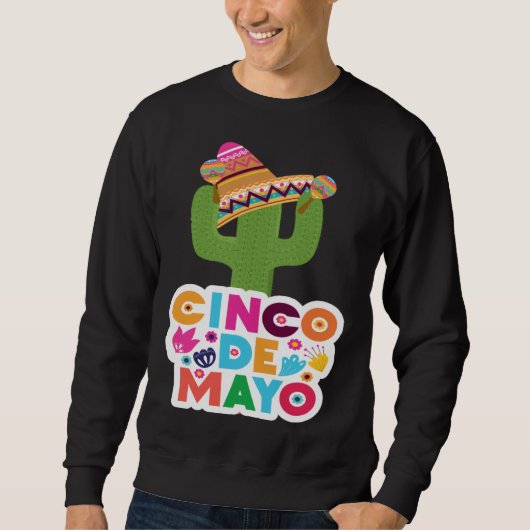 Cinco De Mayo Burritos Mexico Tacos and Avocado 53 Sweatshirt (Vorderseite)