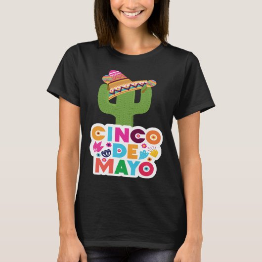 Cinco De Mayo Burritos Mexico Tacos and Avocado 53 T-Shirt (Vorderseite)