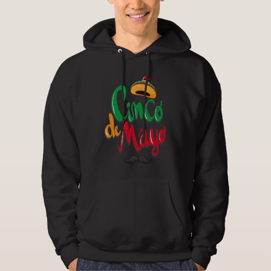 Cinco De Mayo Burritos Mexico Tacos and Avocado Hoodie (Vorderseite)