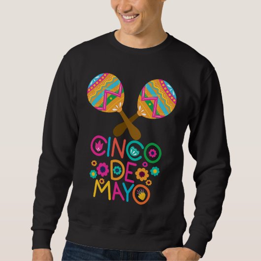 Cinco De Mayo Burritos  Mexico Tacos and Avocado   Sweatshirt (Vorderseite)