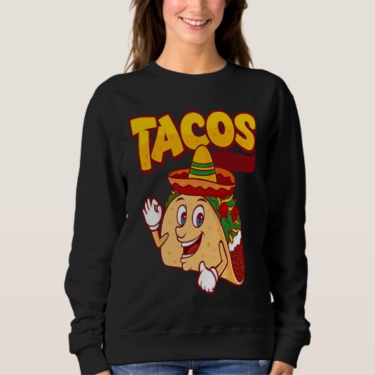 Cinco De Mayo Burritos  Mexico Tacos and Avocado   Sweatshirt (Vorderseite)