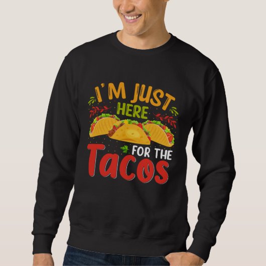 Cinco De Mayo Burritos Mexico Tacos and Avocado Sweatshirt (Vorderseite)