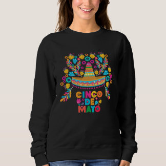 Cinco De Mayo Burritos Mexico Tacos and Avocado Sweatshirt