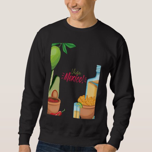 Cinco De Mayo Burritos  Mexico Tacos and Avocado   Sweatshirt (Vorderseite)