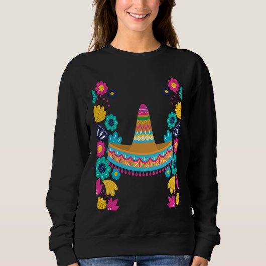 Cinco De Mayo Burritos  Mexico Tacos and Avocado   Sweatshirt (Vorderseite)