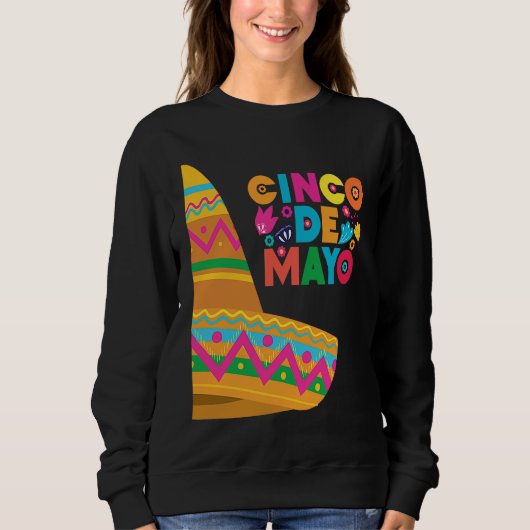 Cinco De Mayo Burritos  Mexico Tacos and Avocado   Sweatshirt (Vorderseite)