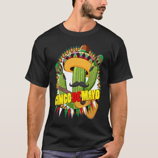 Cinco De Mayo Burritos  Mexico Tacos and Avocado   T-Shirt (Vorderseite)