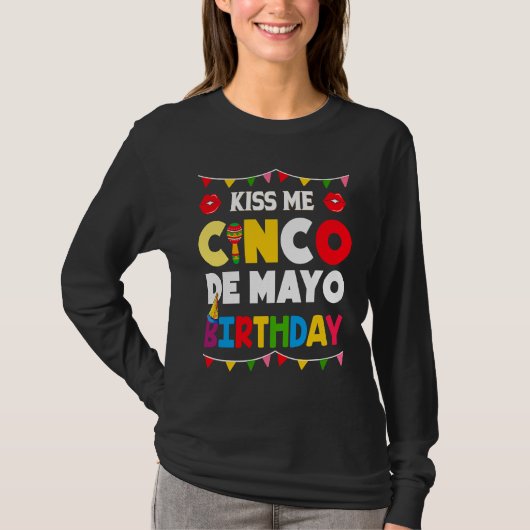 Cinco De Mayo Burritos Mexico Tacos and Avocado T-Shirt (Vorderseite)