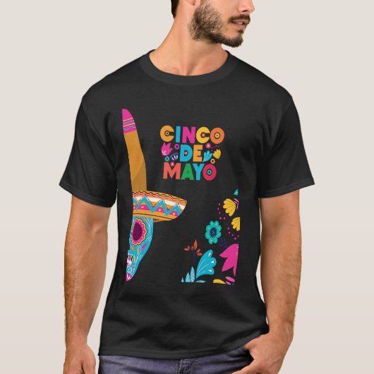 Cinco De Mayo Burritos Mexico Tacos and Avocado T-Shirt (Vorderseite)