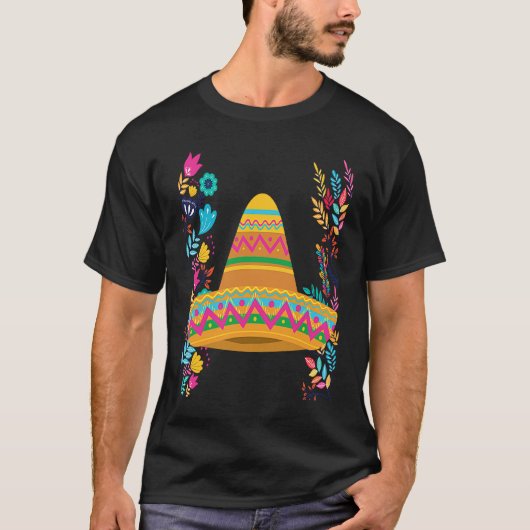 Cinco De Mayo Burritos  Mexico Tacos and Avocado   T-Shirt (Vorderseite)