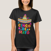 Cinco De Mayo Burritos  Mexico Tacos and Avocado   T-Shirt (Vorderseite)