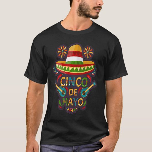 Cinco De Mayo Burritos  Mexico Tacos and Avocado   T-Shirt (Vorderseite)