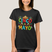 Cinco De Mayo Burritos  Mexico Tacos and Avocado   T-Shirt (Vorderseite)