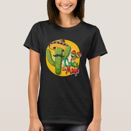 Cinco De Mayo Burritos  Mexico Tacos and Avocado   T-Shirt (Vorderseite)