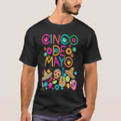 Cinco De Mayo Burritos  Mexico Tacos and Avocado   T-Shirt (Vorderseite)