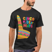 Cinco De Mayo Burritos  Mexico Tacos and Avocado   T-Shirt (Vorderseite)