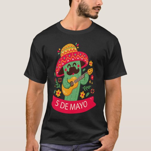 Cinco De Mayo Burritos  Mexico Tacos and Avocado   T-Shirt (Vorderseite)