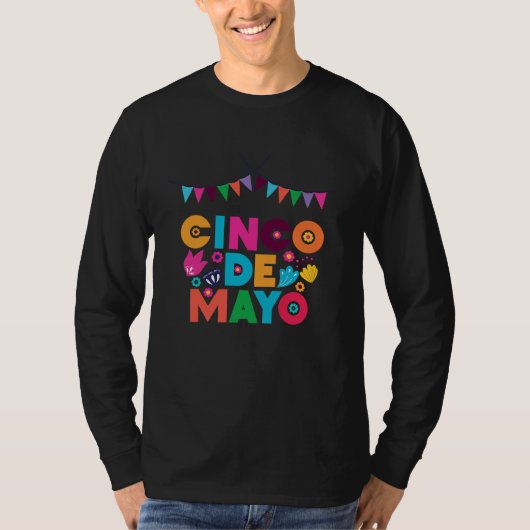 Cinco De Mayo Burritos  Mexico Tacos and Avocado   T-Shirt (Vorderseite)