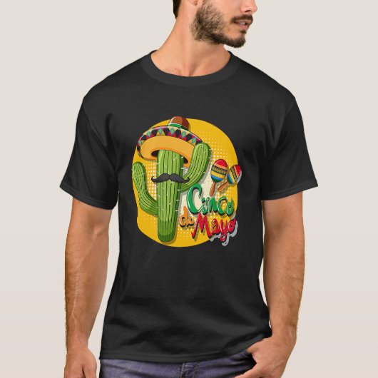 Cinco De Mayo Burritos  Mexico Tacos and Avocado   T-Shirt (Vorderseite)