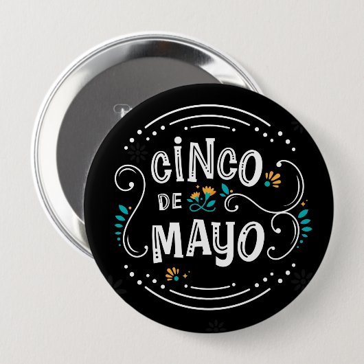 Cinco De Mayo Button (Vorne & Hinten)