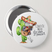 Cinco De Mayo Button (Vorne & Hinten)
